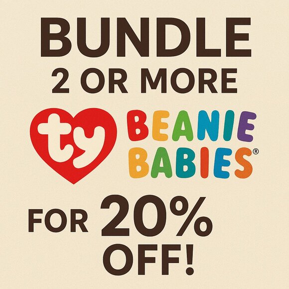 Save 20% on Ty Beanie Baby Bundles of Two or More - Picture 1 of 1